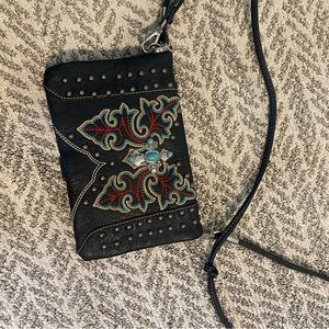 Wallet western crossbody